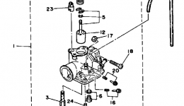 Carburector for мотоцикла YAMAHA PW80K1983 year 