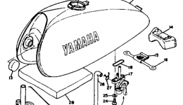 Топливный бак для мотоцикла YAMAHA DT21972 г. 