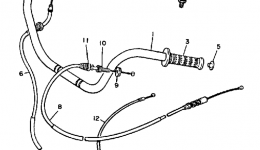 Handlebar Cable для мотоцикла YAMAHA MAXIM (XJ700S)1986 г. 