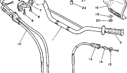 Handlebar - Cable для мотоцикла YAMAHA TT350S1986 г. 