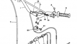 Steering Handle - Cable для мотоцикла YAMAHA RT180K1998 г. 