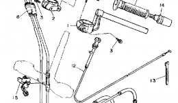 Handlebar Cable для мотоцикла YAMAHA FJ1200DC CA1992 г. 