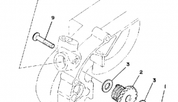 Tachometer Gear for мотоцикла YAMAHA DT125G1980 year 