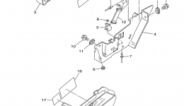 SIDE COVER for мотоцикла YAMAHA TW200 (TW200XC) CA2008 year 