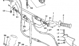 Handlebar - Cable для мотоцикла YAMAHA IT250H1981 г. 