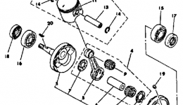 Crankshaft - Piston for мотоцикла YAMAHA IT175K1983 year 