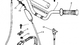 Handlebar - Cable для мотоцикла YAMAHA BIG WHEEL (BW80A)1990 г. 