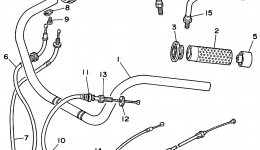 Steering Handle Cable для мотоцикла YAMAHA VIRAGO 1100 (XV1100LC) CA1999 г. 