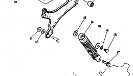 Rear Arm Suspension для мотоцикла YAMAHA Y-ZINGER (PW50K1)1998 г. 