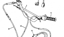 Steering Handle - Cable Dt80h - J - K для мотоцикла YAMAHA DT80H1981 г. 