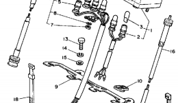 Измерительные приборы для мотоцикла YAMAHA ENDURO (DT50A)1990 г. 