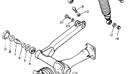Swing Arm Rear Shocks for мотоцикла YAMAHA MAXIM X (XJ700XNC) CA1985 year 
