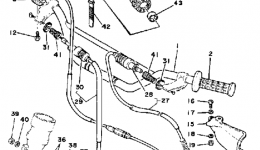 Handlebar-Cable для мотоцикла YAMAHA IT465H1981 г. 