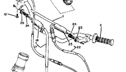 Handlebar-Cable для мотоцикла YAMAHA YZ125J1982 г. 