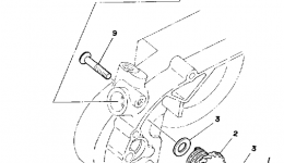 Tachometer Gear для мотоцикла YAMAHA DT125H1981 г. 
