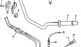 Handlebar Cable for мотоцикла YAMAHA TDM850 (TDM850DC) CA1992 year 