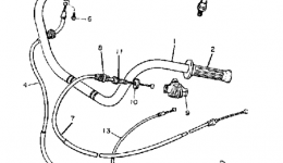 Handlebar Cable для мотоцикла YAMAHA XV920K1983 г. 
