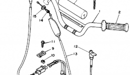 Handlebar-Cable для мотоцикла YAMAHA BIG WHEEL (BW80S)1986 г. 