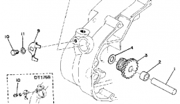 Tachometer Gear для мотоцикла YAMAHA DT175A1974 г. 