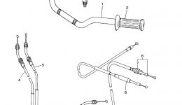 Steering Handle Cable for мотоцикла YAMAHA SR400 (SR400FGY)2015 year 
