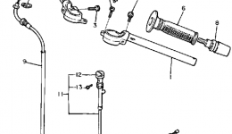Handlebar Cable для мотоцикла YAMAHA FZ750N1985 г. 