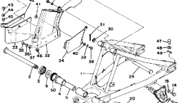 Rear Arm-Chain Case для мотоцикла YAMAHA IT175F1979 г. 