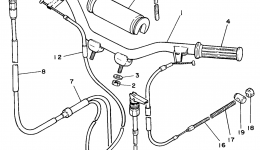 Steering Handle - Cable для мотоцикла YAMAHA PW50J11997 г. 