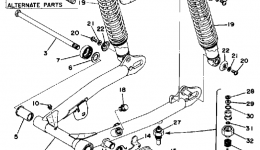 Rear Arm-Rear Cushion-Chain Case for мотоцикла YAMAHA TY250D1977 year 
