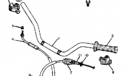 Handlebar Cable для мотоцикла YAMAHA XV920RJ1982 г. 