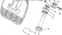 Steering для мотоцикла YAMAHA YZ250 (YZ250N)1985 г. 