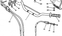 Handlebar-Cable для мотоцикла YAMAHA TT350T1987 г. 