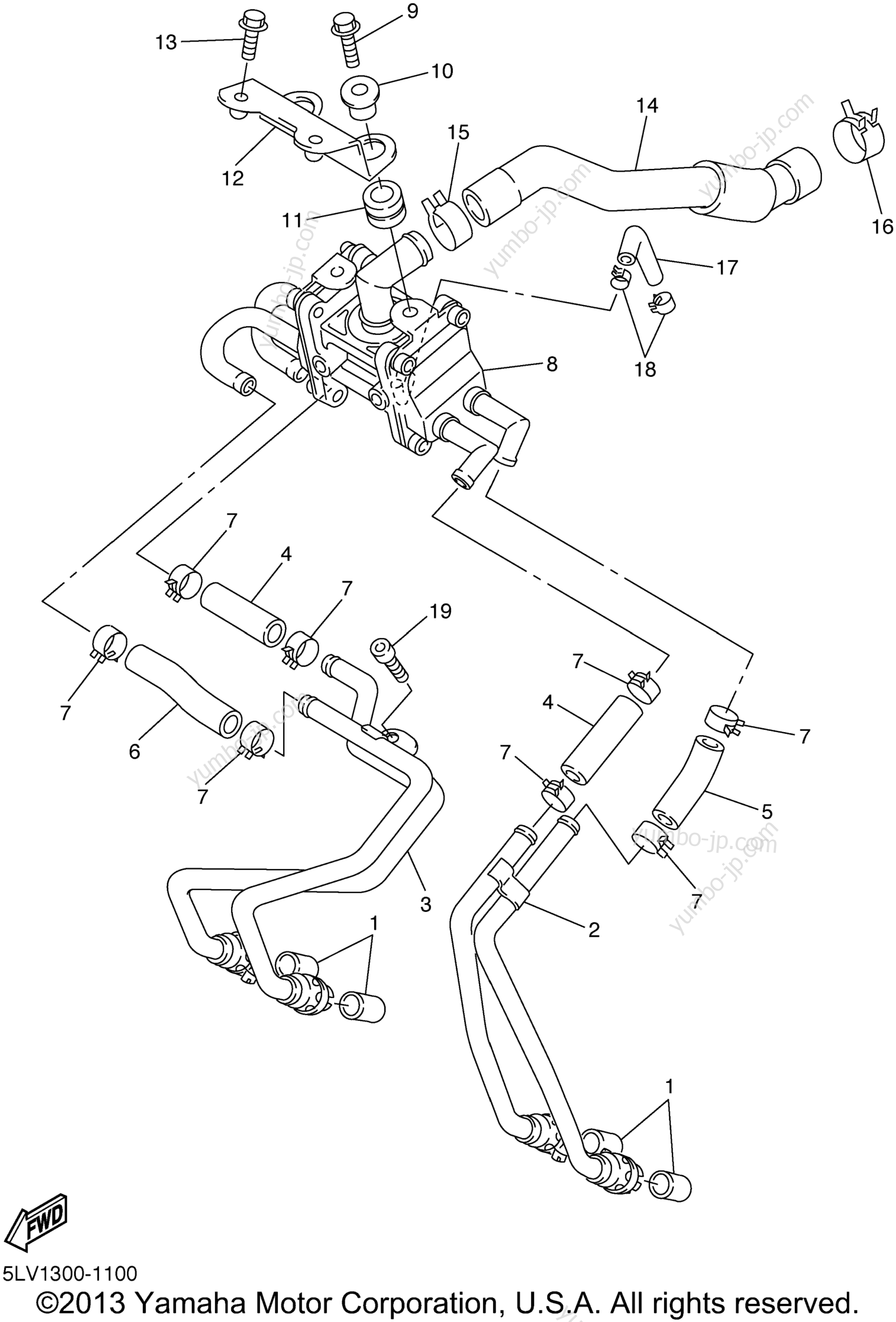 Air Induction System для мотоциклов YAMAHA FZ1 (FZS1000NC) CA 2001 г.