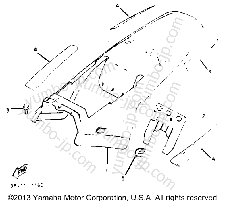SIDE COVER for motorcycles YAMAHA Y-ZINGER (PW80E) 1993 year
