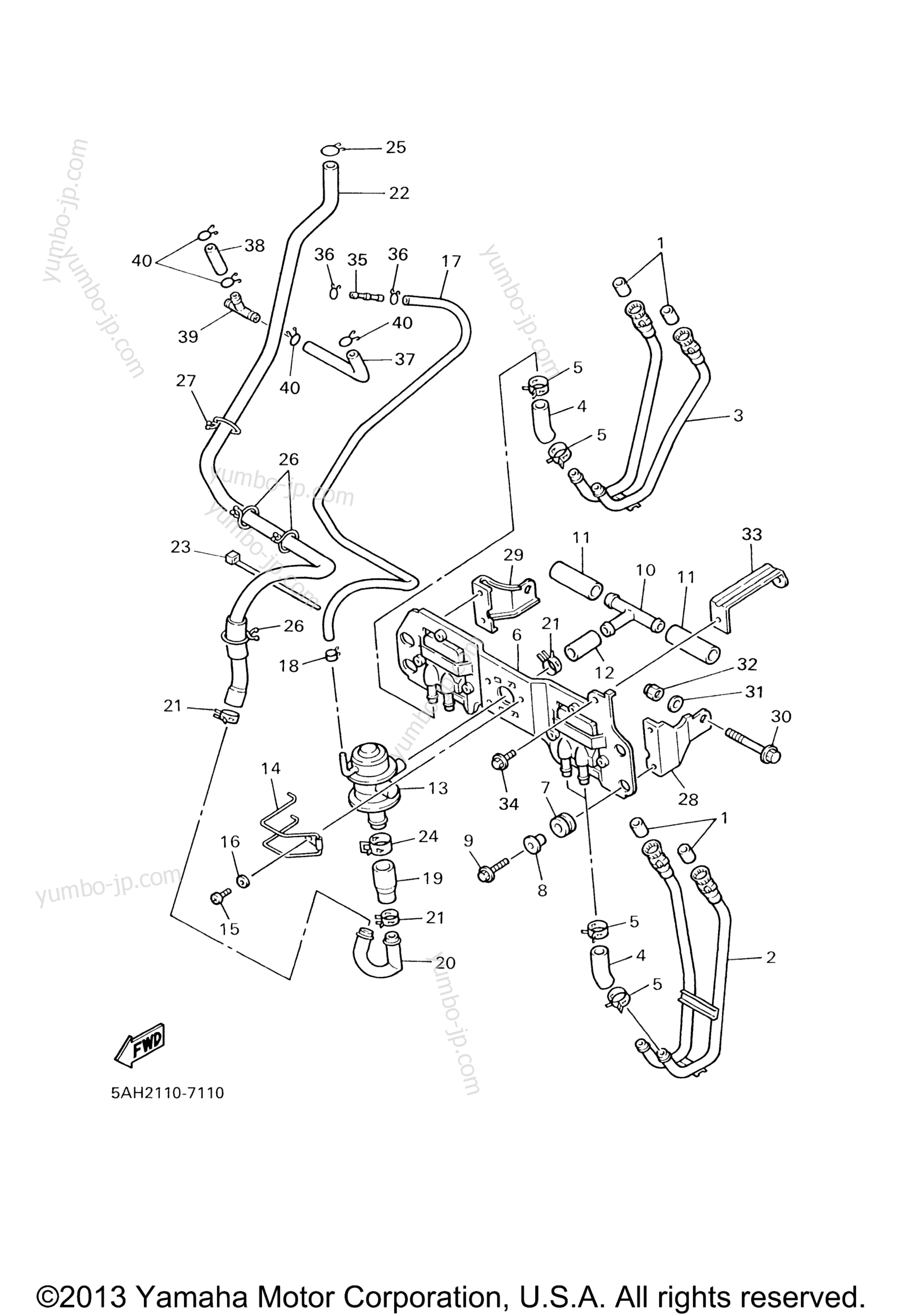 Air Induction System for motorcycles YAMAHA YZF600R (YZF600RW) 2007 year