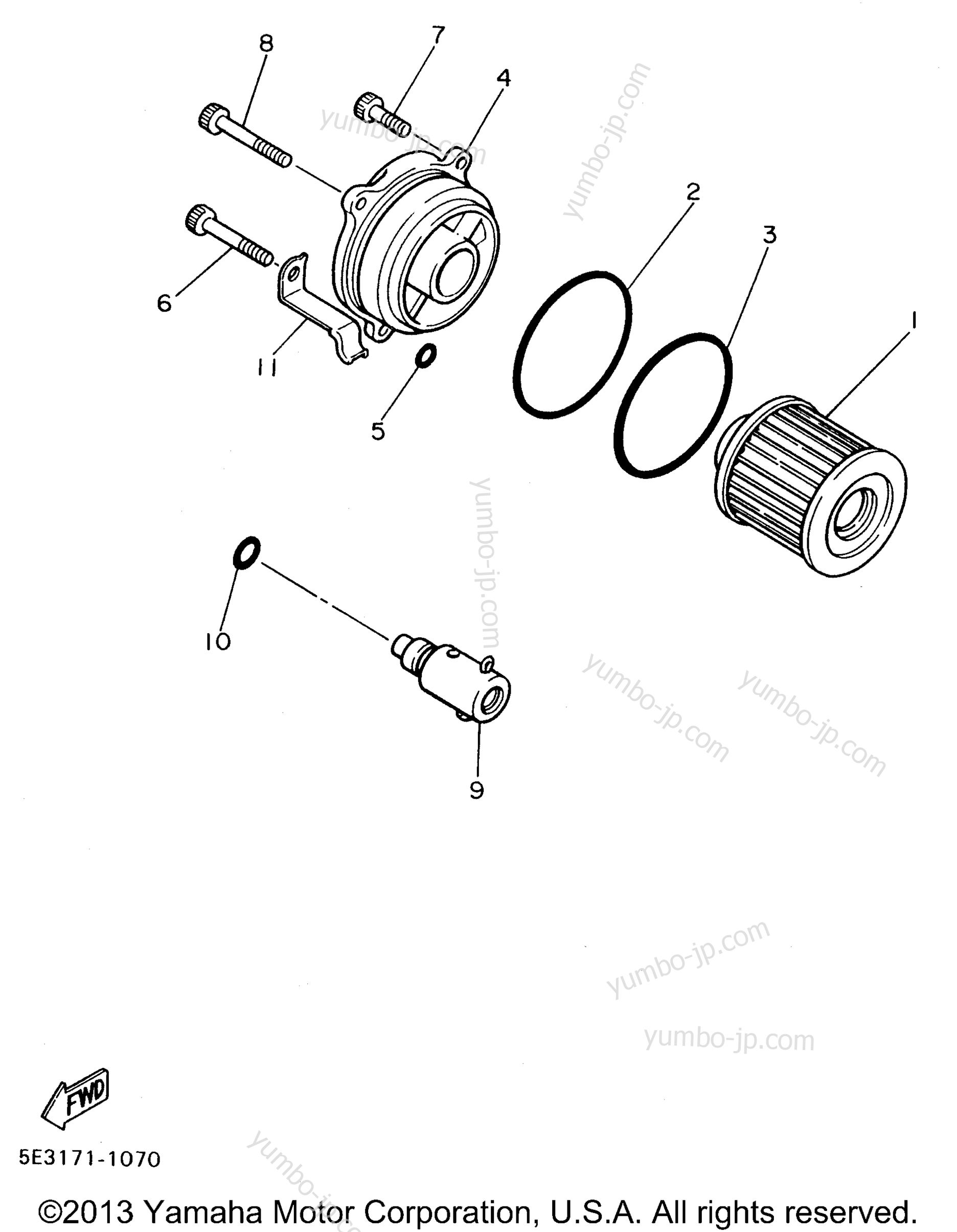 Oil Cleaner для мотоциклов YAMAHA VIRAGO 1100 (XV1100H) 1996 г.