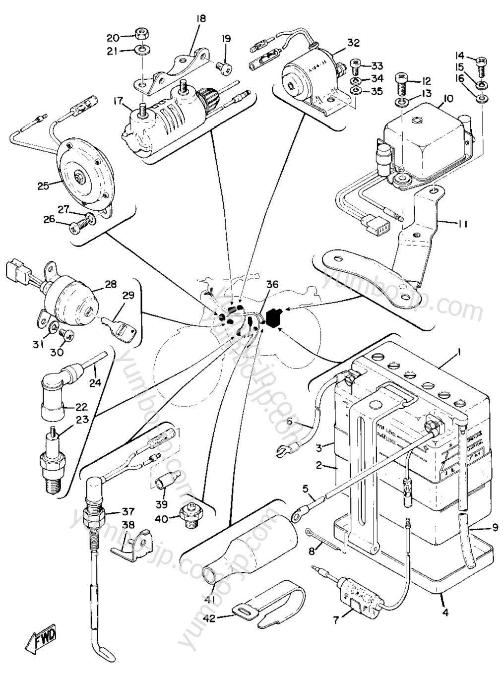 Electrical (At1-B) для мотоциклов YAMAHA CT1B 1970 г.