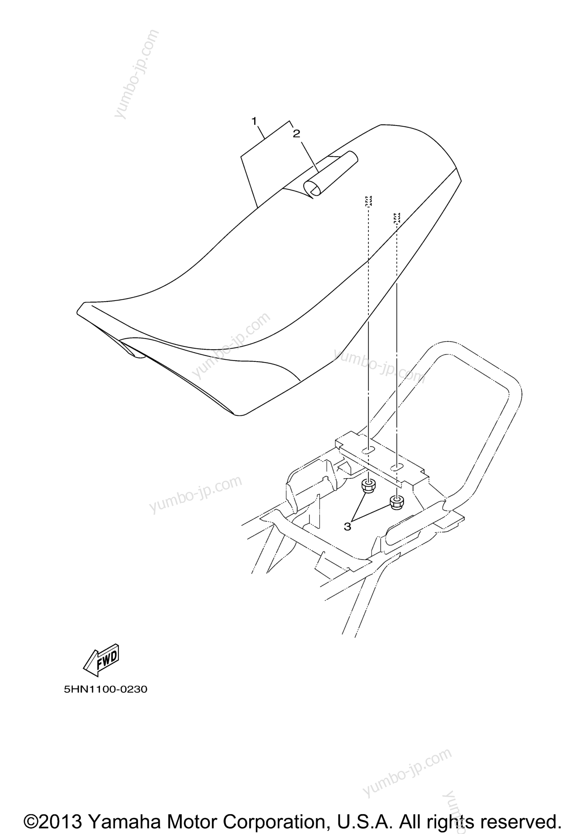 SEAT for motorcycles YAMAHA TTR90 (TTR90N) 2001 year