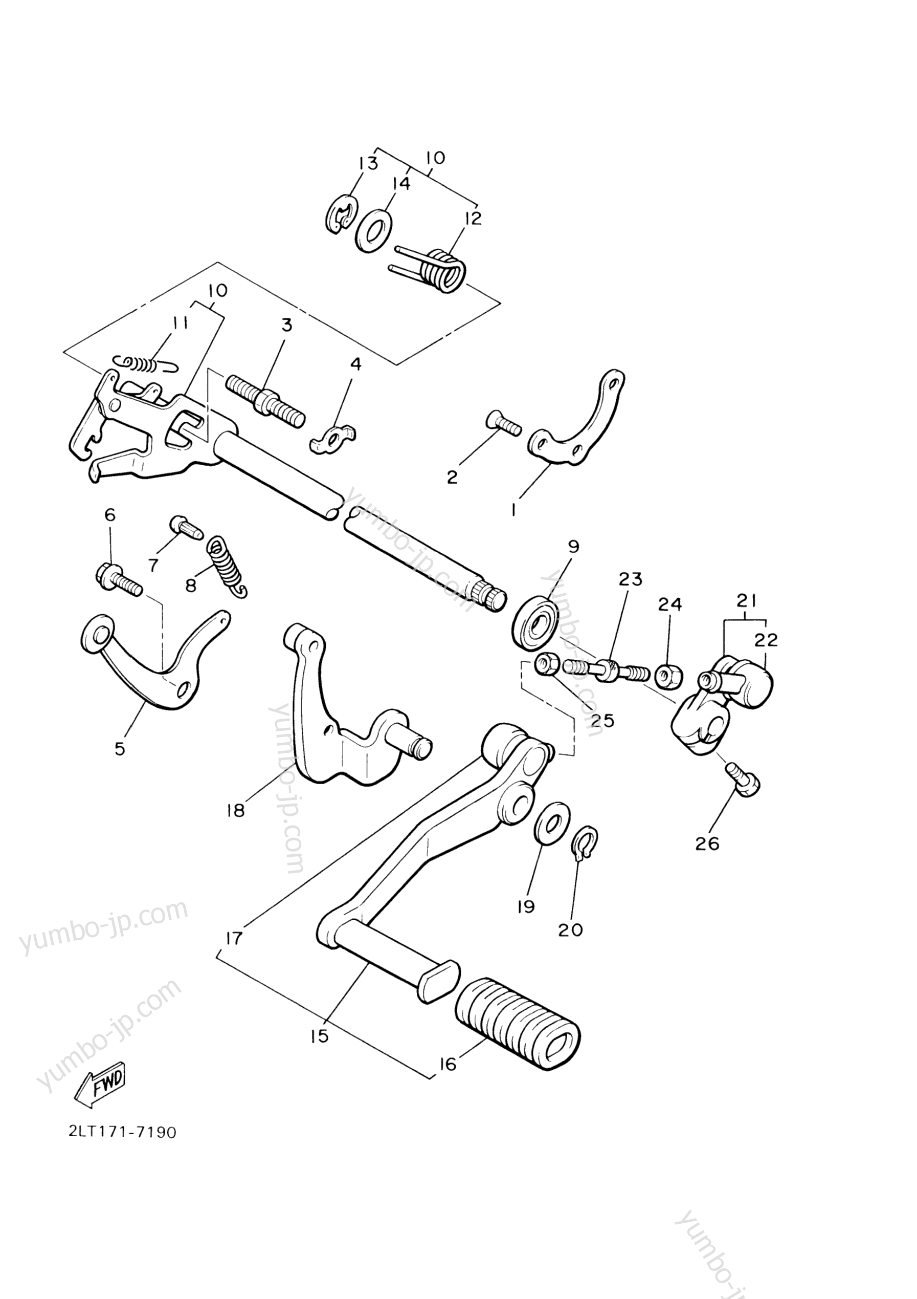 SHIFT SHAFT for motorcycles YAMAHA V-MAX (VMX1200S) 2004 year