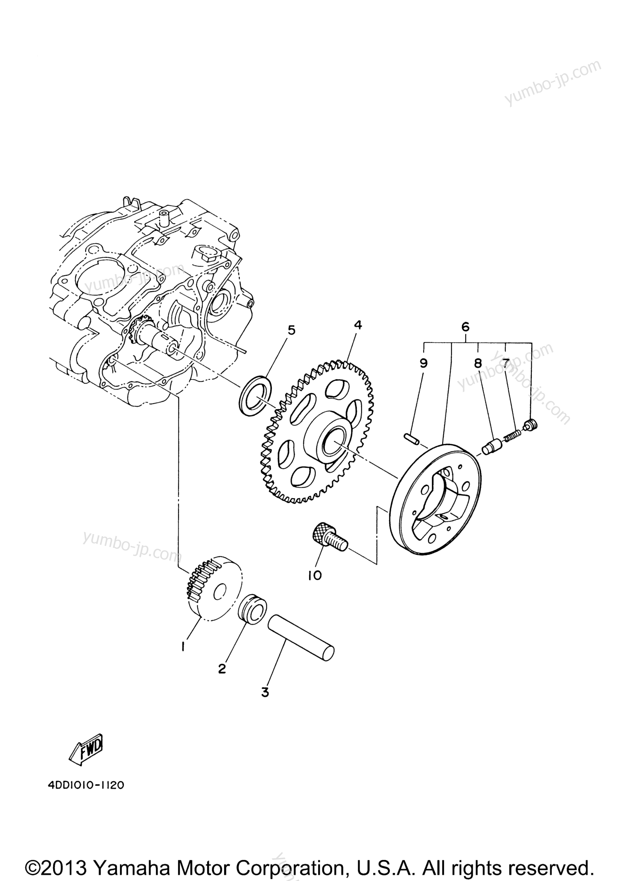 STARTER for motorcycles YAMAHA TW200 (TW200XC) CA 2008 year