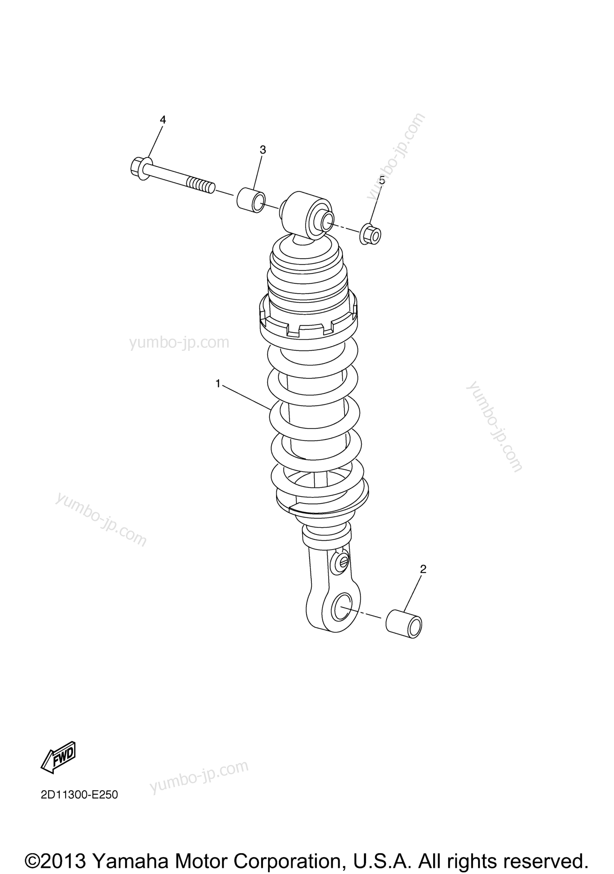 Rear Suspension for motorcycles YAMAHA FZ1 (FZS10WC) CA 2007 year