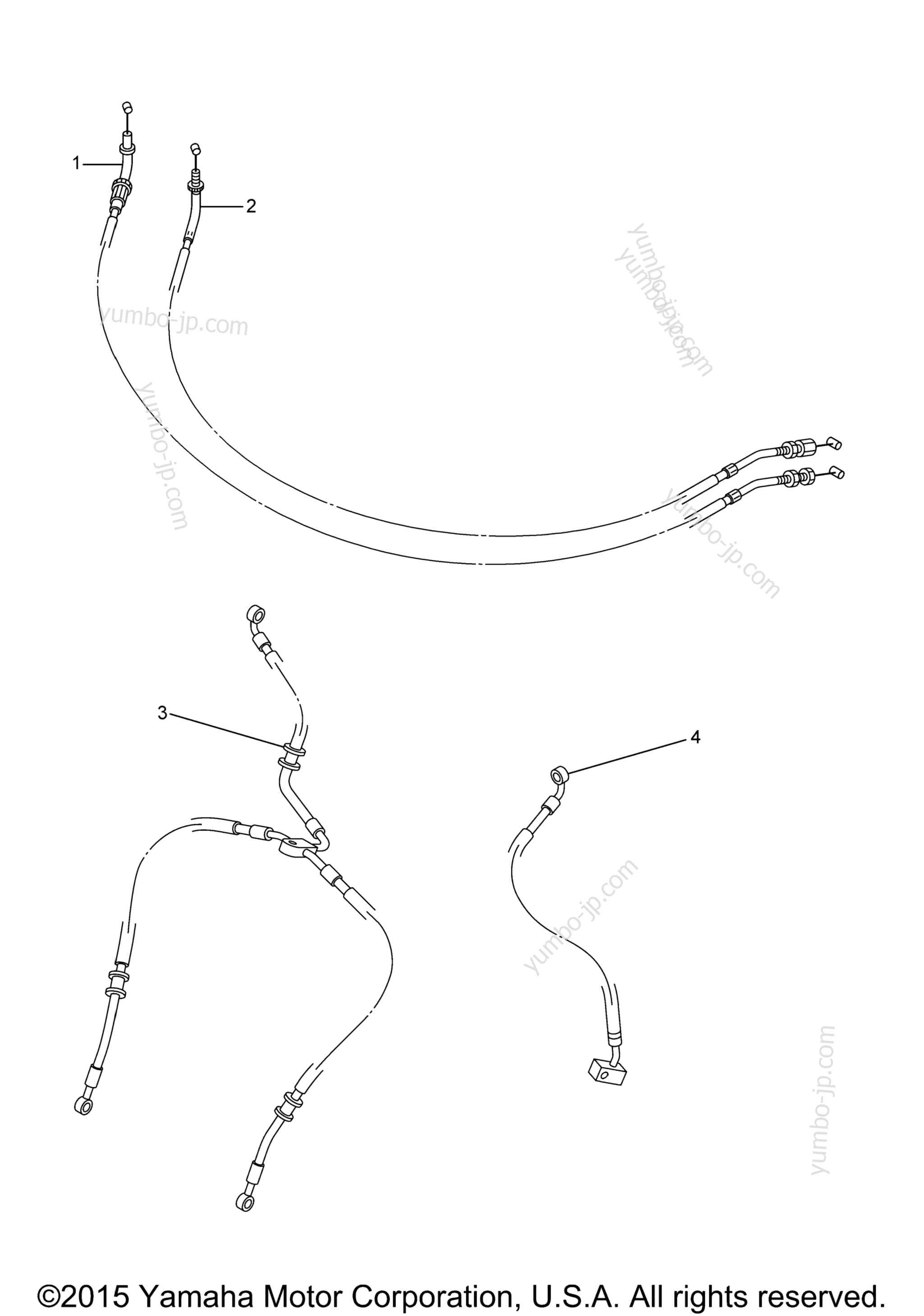 Alternate Hoses Cables для мотоциклов YAMAHA RAIDER SCL (XV19CBO) 2012 г.
