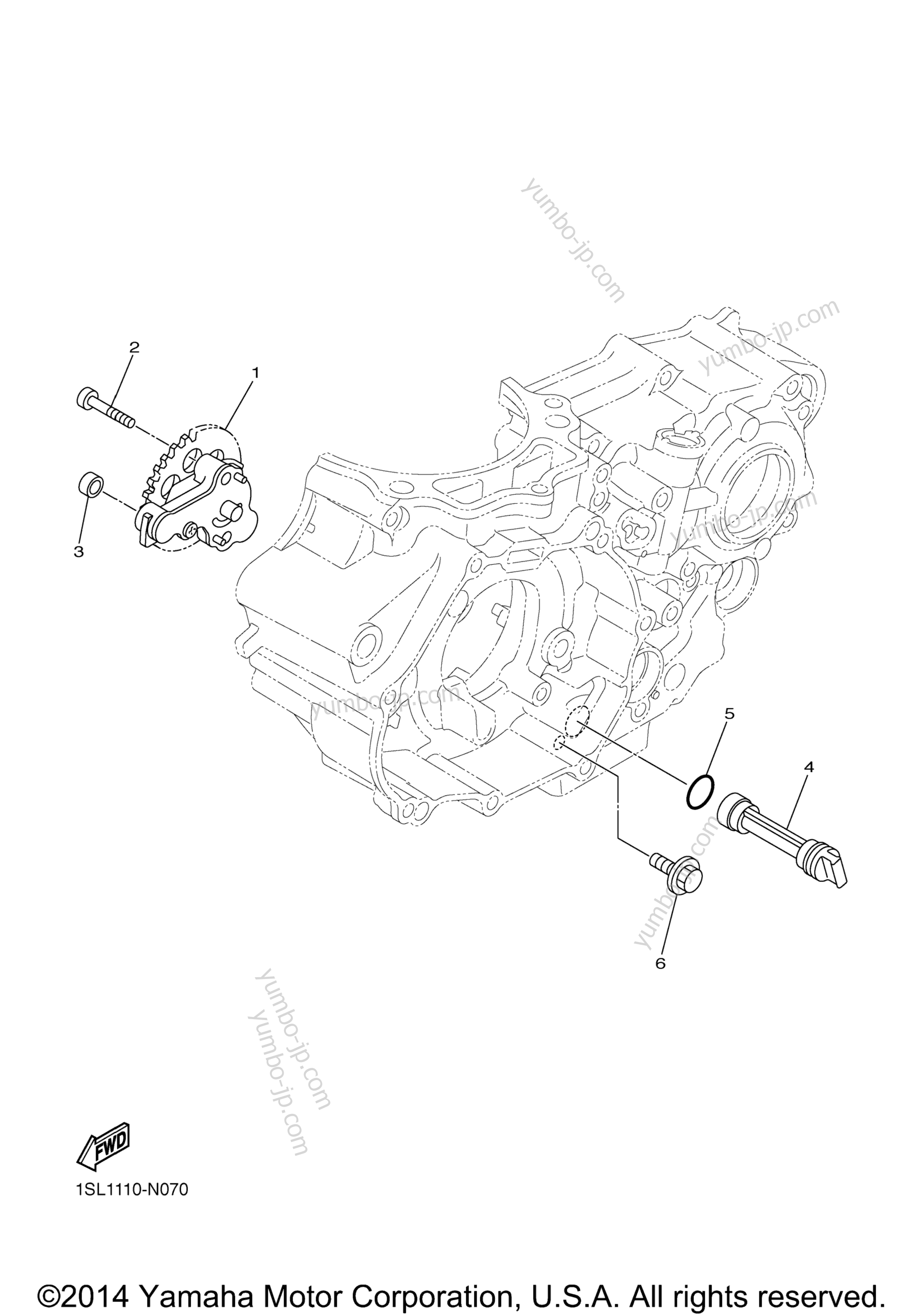 OIL PUMP for motorcycles YAMAHA YZ450F (YZ450FFW) 2015 year