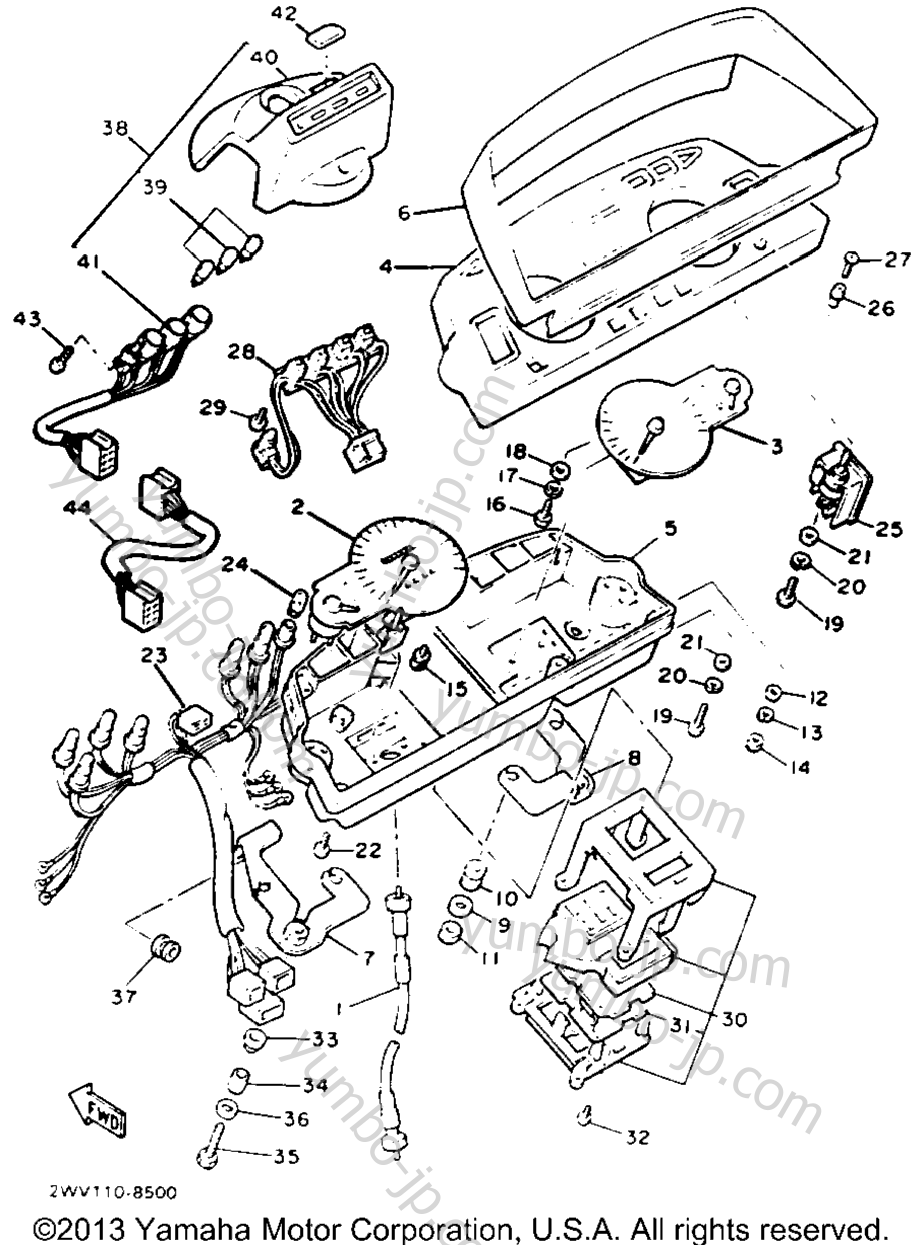 Измерительные приборы для мотоциклов YAMAHA VENTURE ROYAL (XVZ13DUC) CA 1988 г.