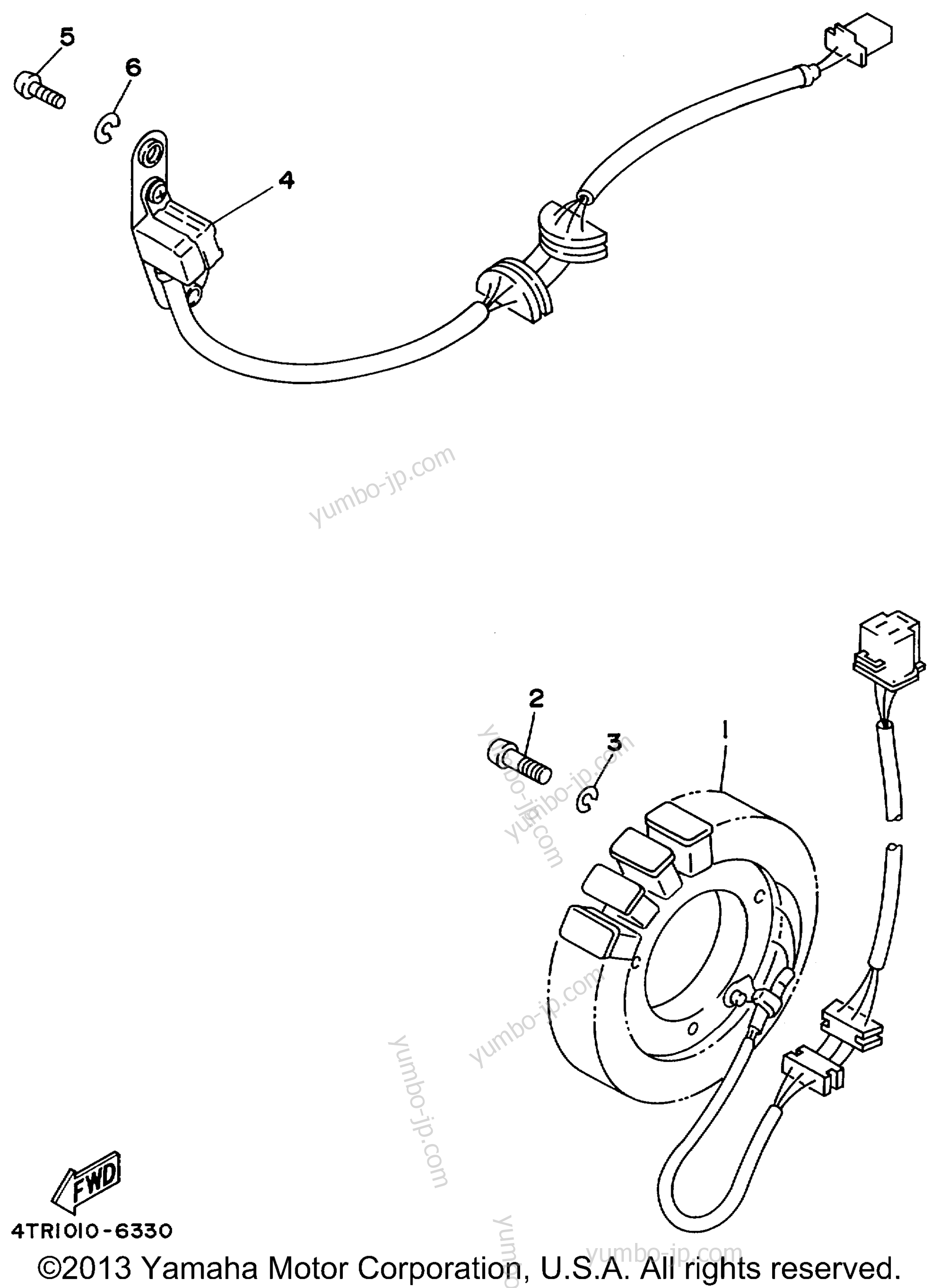 GENERATOR for motorcycles YAMAHA V-STAR CUSTOM (XVS650KC) CA 1998 year