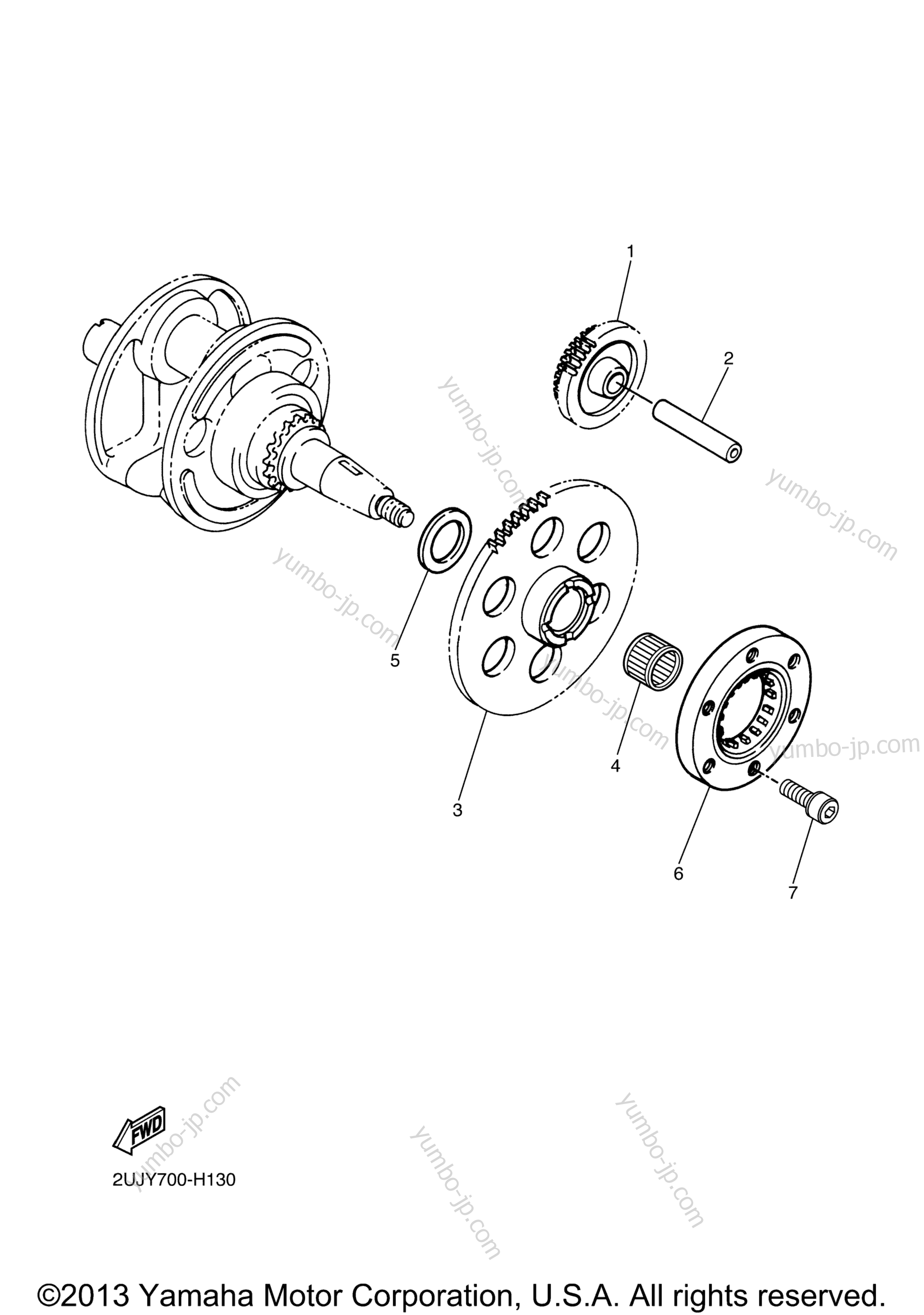 STARTER CLUTCH для мотоциклов YAMAHA V STAR 250 (XV250ZCB) CA 2010 г.