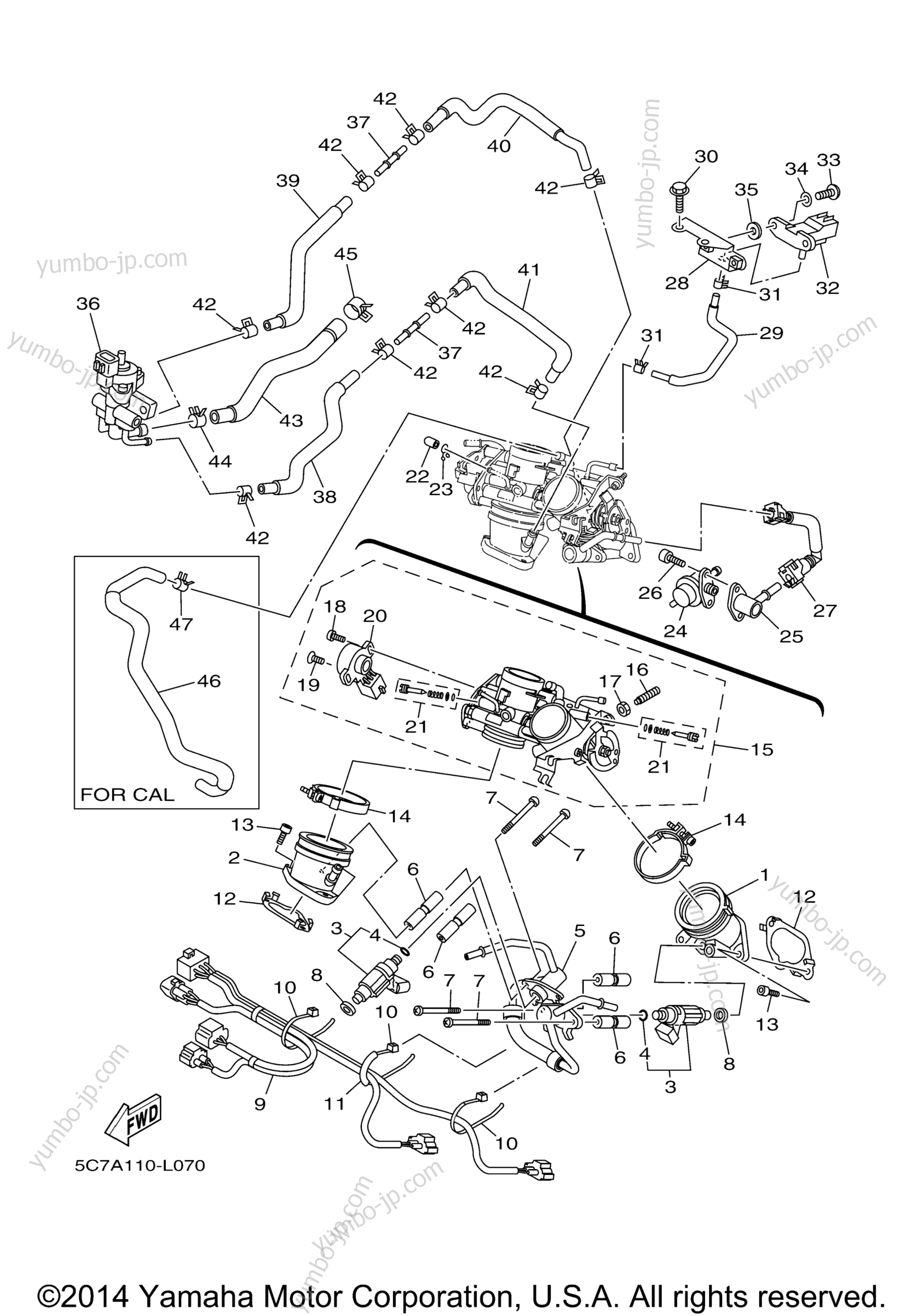 Intake для мотоциклов YAMAHA RAIDER SCL (XV19CBO) 2012 г.