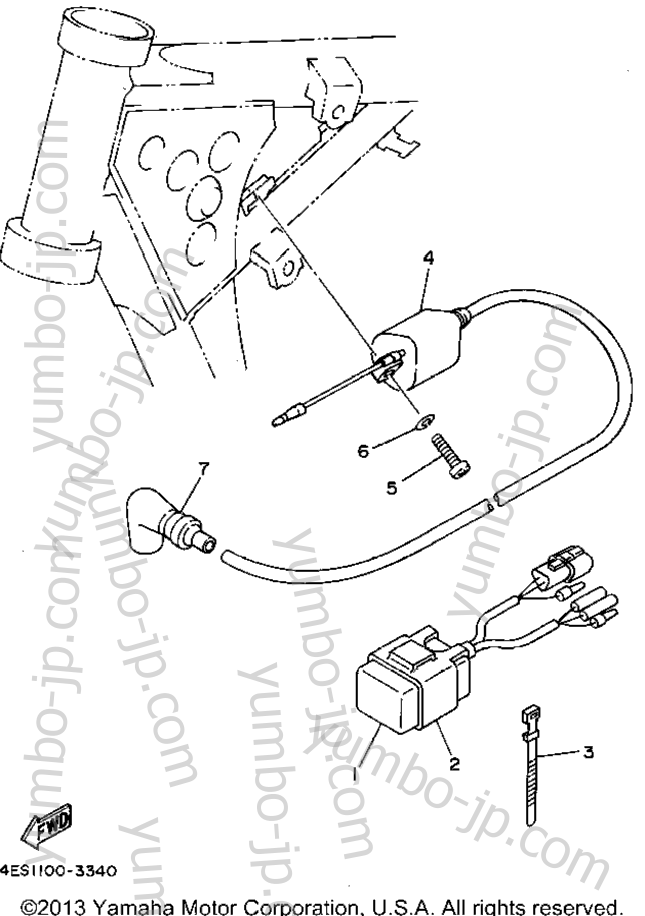 Electrical 1 for motorcycles YAMAHA YZ80F1 1994 year