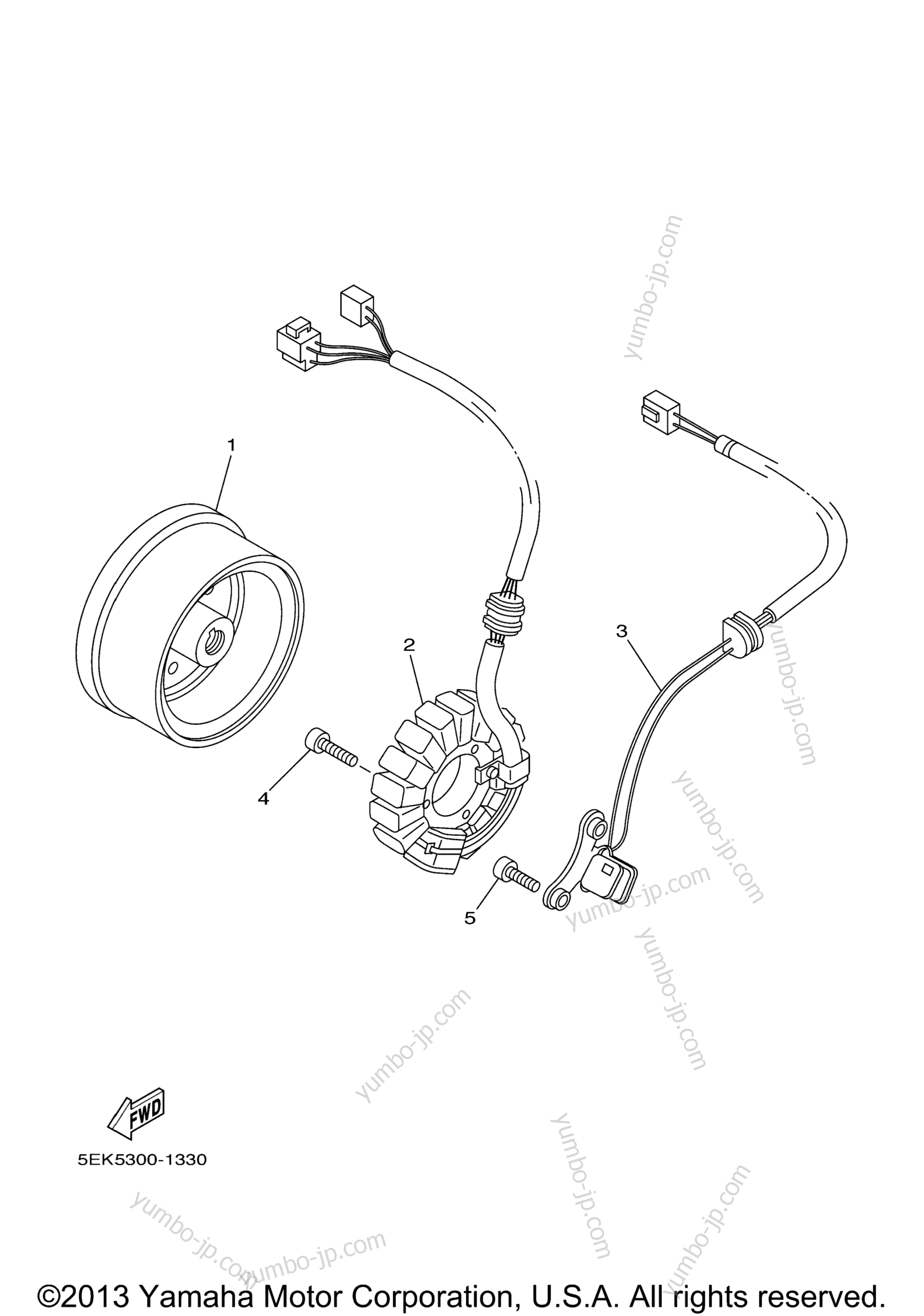 GENERATOR for motorcycles YAMAHA TW200 (TW200XC) CA 2008 year