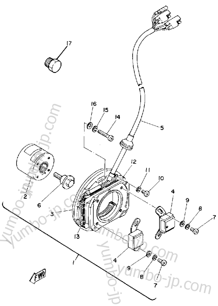 C - D - I - Magneto for motorcycles YAMAHA TZ250G 1980 year