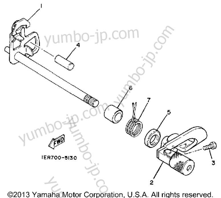 SHIFT SHAFT for motorcycles YAMAHA TRIALS (TY350S) 1986 year